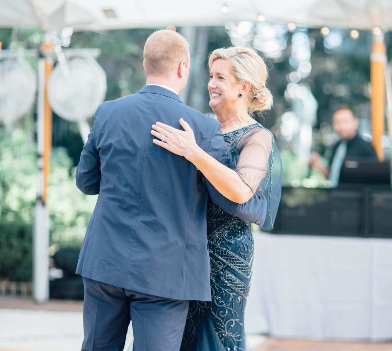 First dance at a wedding reception cooled by All-Mist